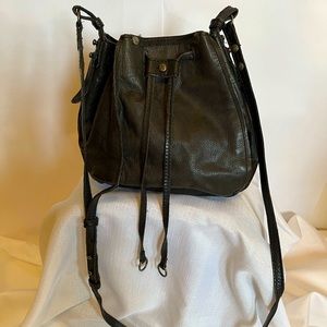 HOBO Crossbody - Black Leather